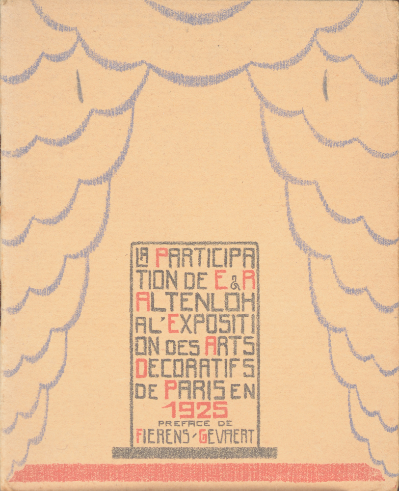 E. & R. Altenloh (Brussels) — Book on their participation at the Paris exhibition of 1925