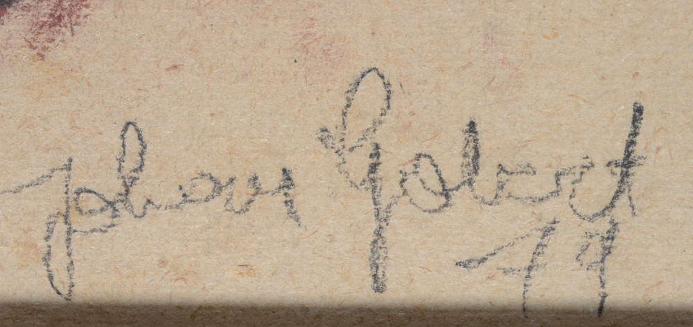 Johan Gobert — Signature by the artist and date, bottom right