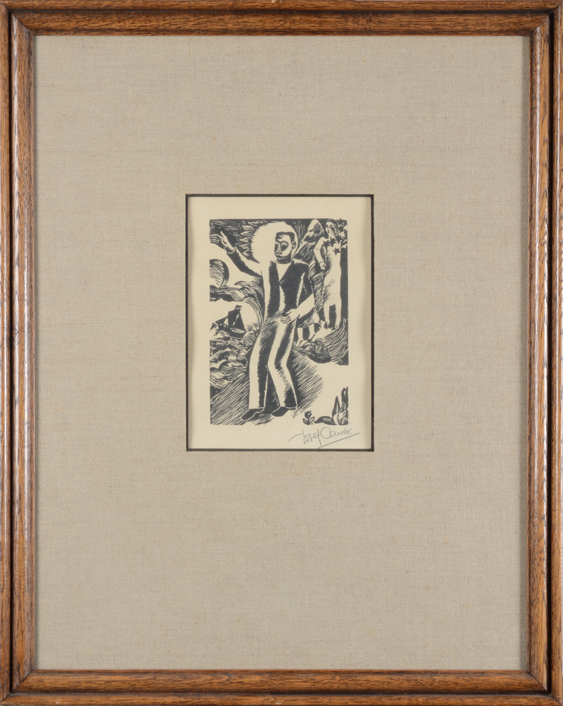 Jozef Cantré — The woodcut in its frame