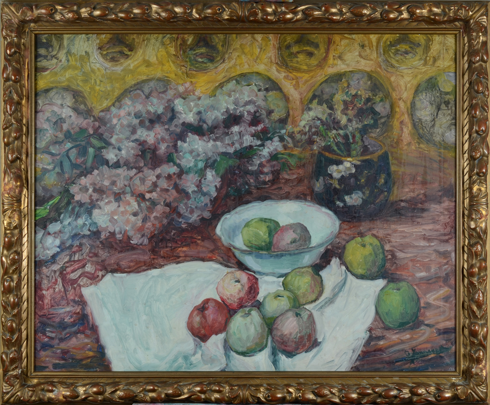 Clémence Jonnaert — The painting in its original frame