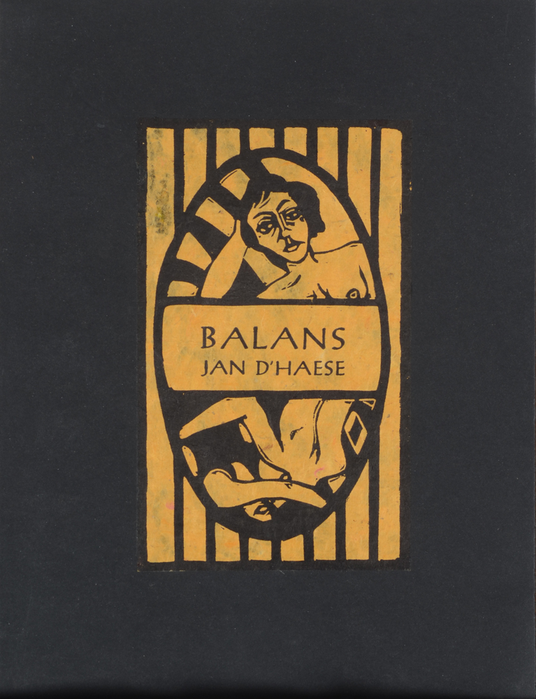 Roland Ergo (illustrator) - Jan D'Haese (Poet), Balans, a rare illustrated book, 1997 — Couverture du livre illustré, imprimé sur seulement 25&nbsp; exemplaires