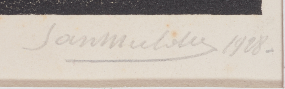 Jan Mulder  — signature of the artist in pencil and date, bottom right