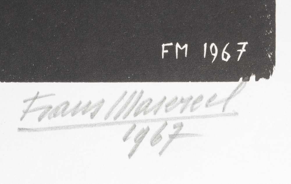 Frans Masereel — Signature of the artist and date in pencil, bottom right
