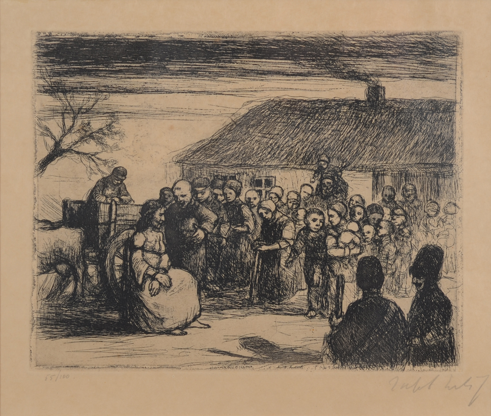 Jakob Smits — Le Christ insulté, eau-forte originale, signée et justifée