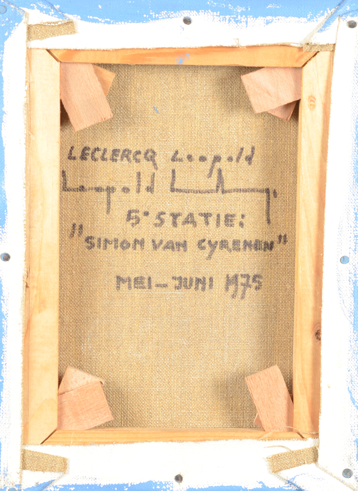 Léopold Leclercq The 14 stations of the cross, 1975 — Station 5: back