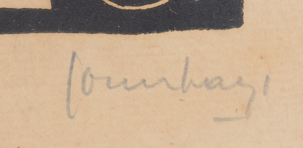 Charles Counhaye — Signature of the artist in pencil bottom right