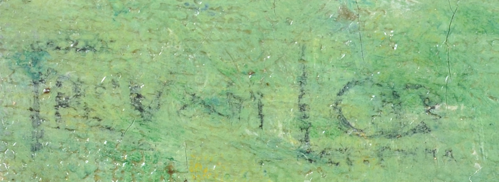 Frits Van Loo — Signature of the artist, bottom left