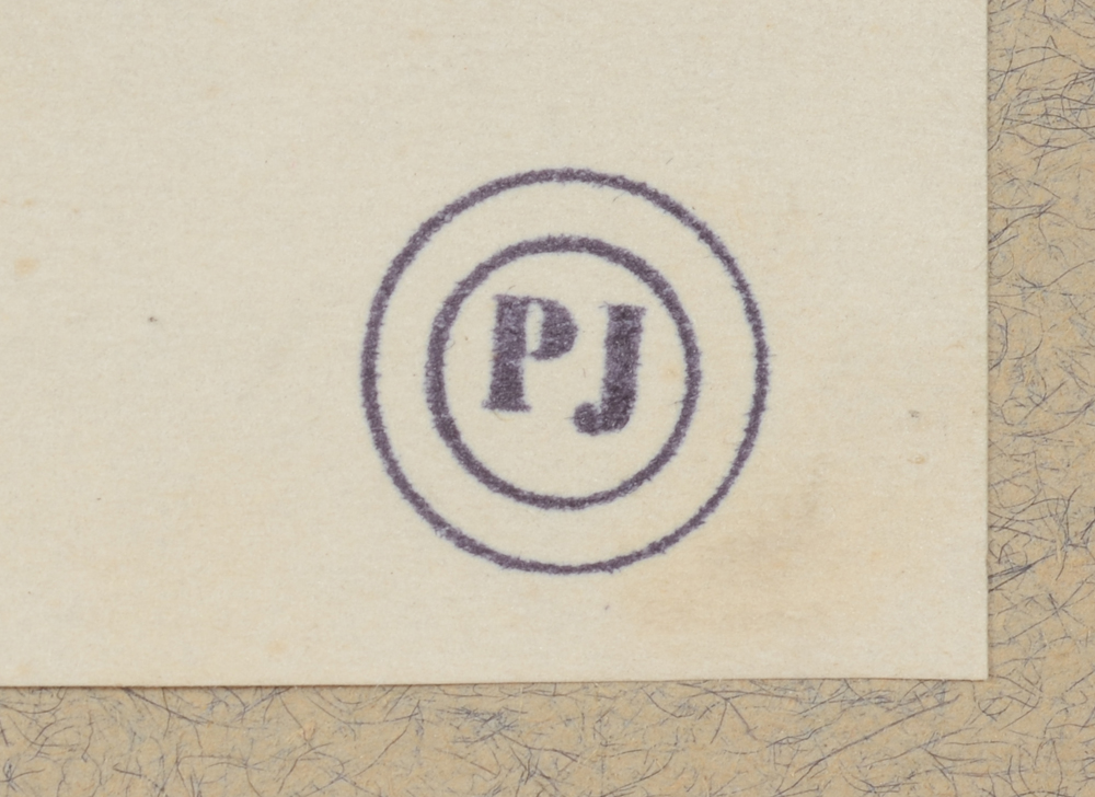 Paul Joostens — Detail of the workshop stamp