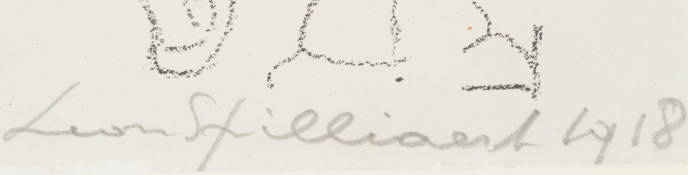 Leon Spilliaert — Signature of the artist and date in pencil, bottom right