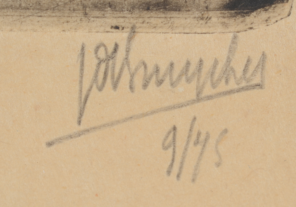 Jules De Bruycker — Signature of the artist and justification '9/75' in pencil bottom right
