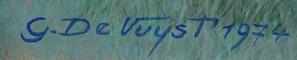 Gaspard De Vuyst — Signature of the artist and date, bottom left
