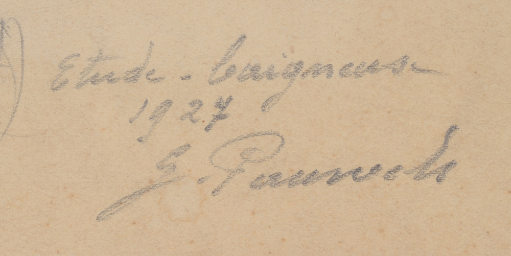 Gaston Pauwels  — title, date and signature by the artist bottom right