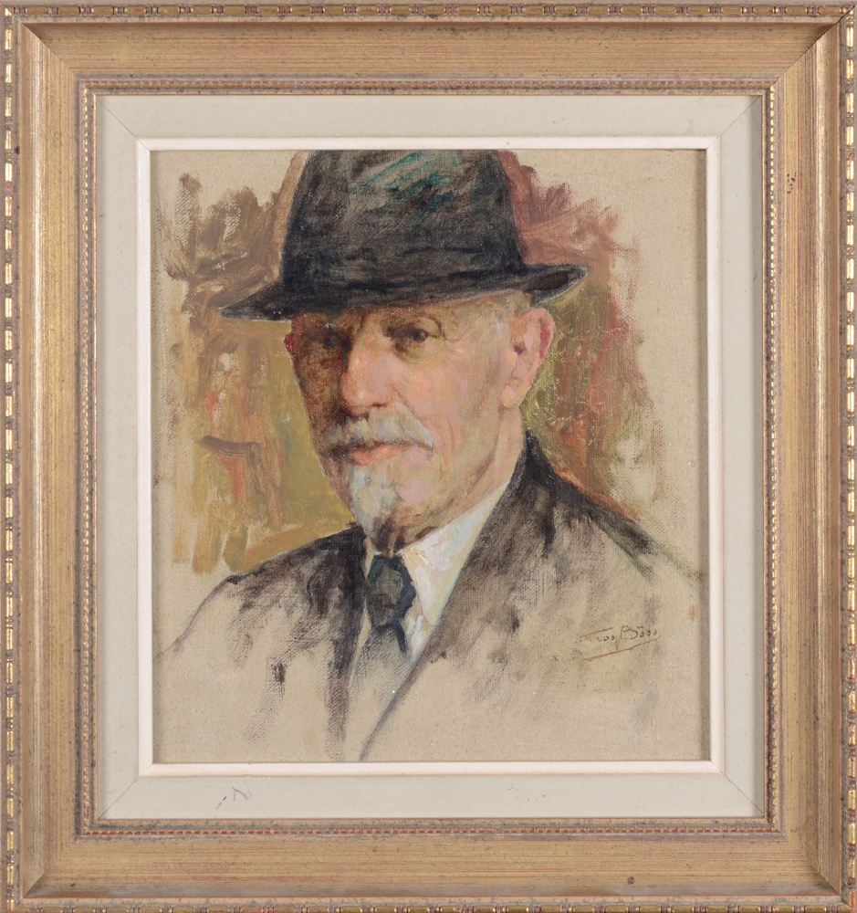 Prosper Böss — the painting in its frame