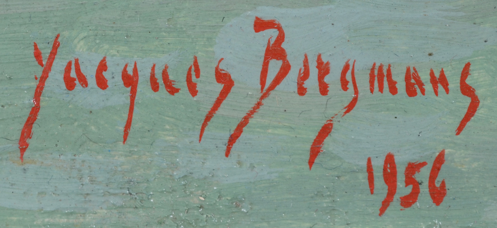 Jacques Bergmans — signature of the artist and date, bottom right