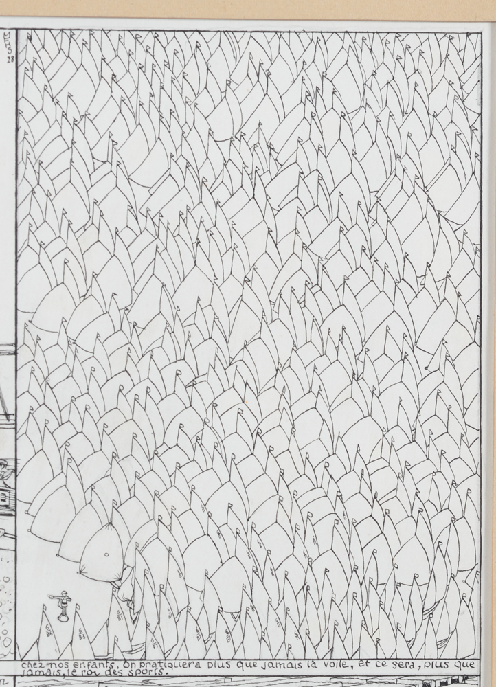 Mark Severin — Detail of the top right part of the drawing