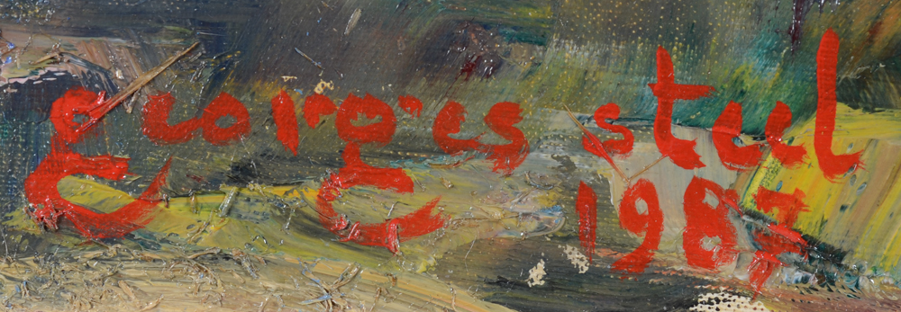 Georges Steel — Signature of the artist and date, bottom left