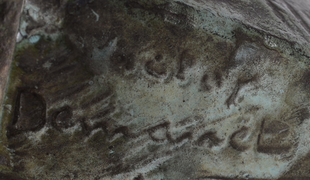 Victor Demanet — Signature of the artist on the rock right