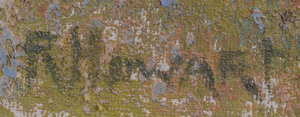 Raoul Leopold Huwart — Signature of the artist, bottom right