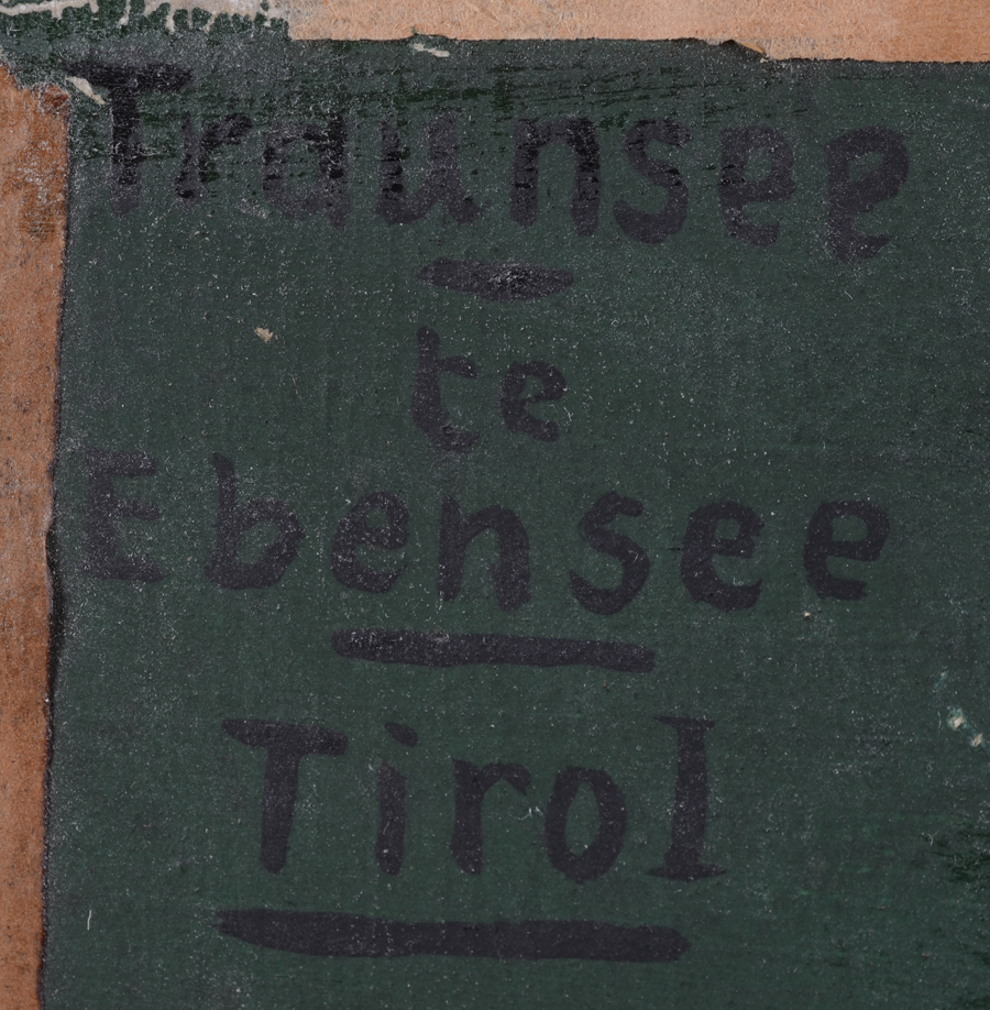 Achille Bentos — Title of the painting at the back
