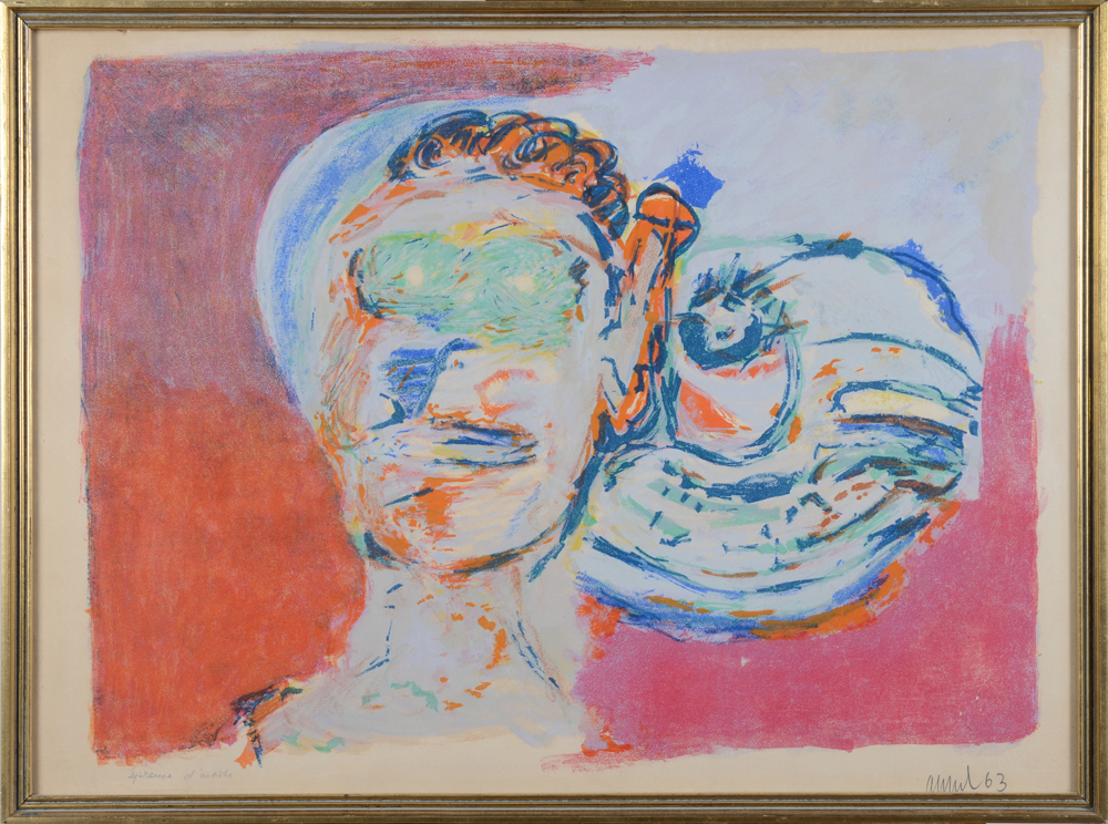 Karel Appel — the lithograph in its frame