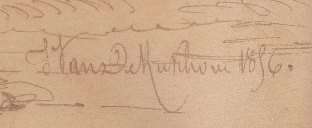 Jan Van de Kerkhove — signature by the artist and date, bottom right