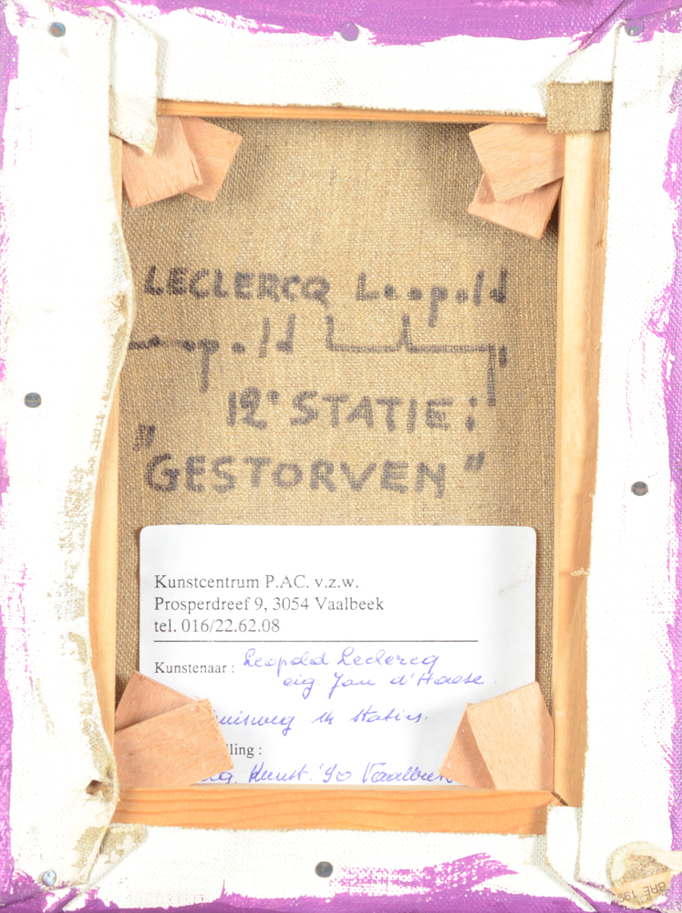 Léopold Leclercq The 14 stations of the cross, 1975 — Station 12: back
