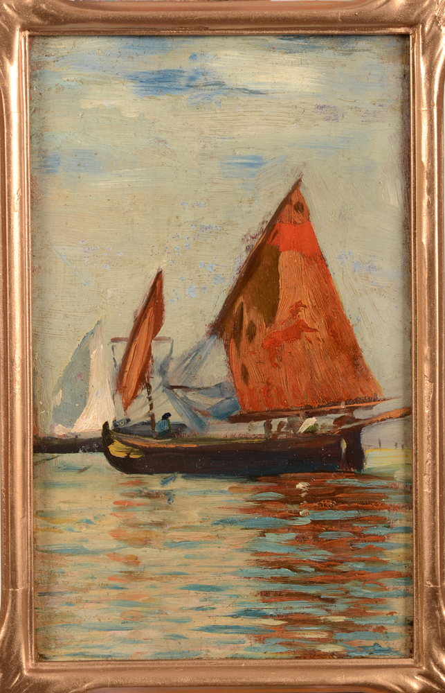 Gustave Vanaise  — the painting in its original, restored frame