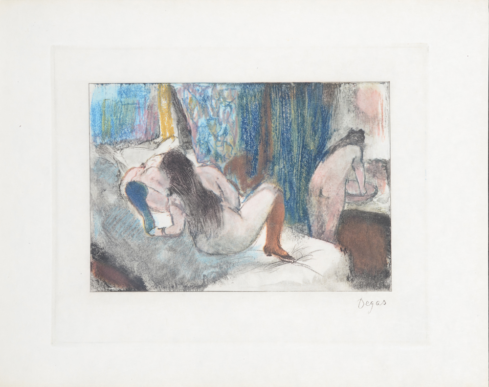 Pierre Louÿs - Edgar Degas, Mimes des courtisanes de Lucien, Paris, Ambroise Vollard Editeur — Another colour plate