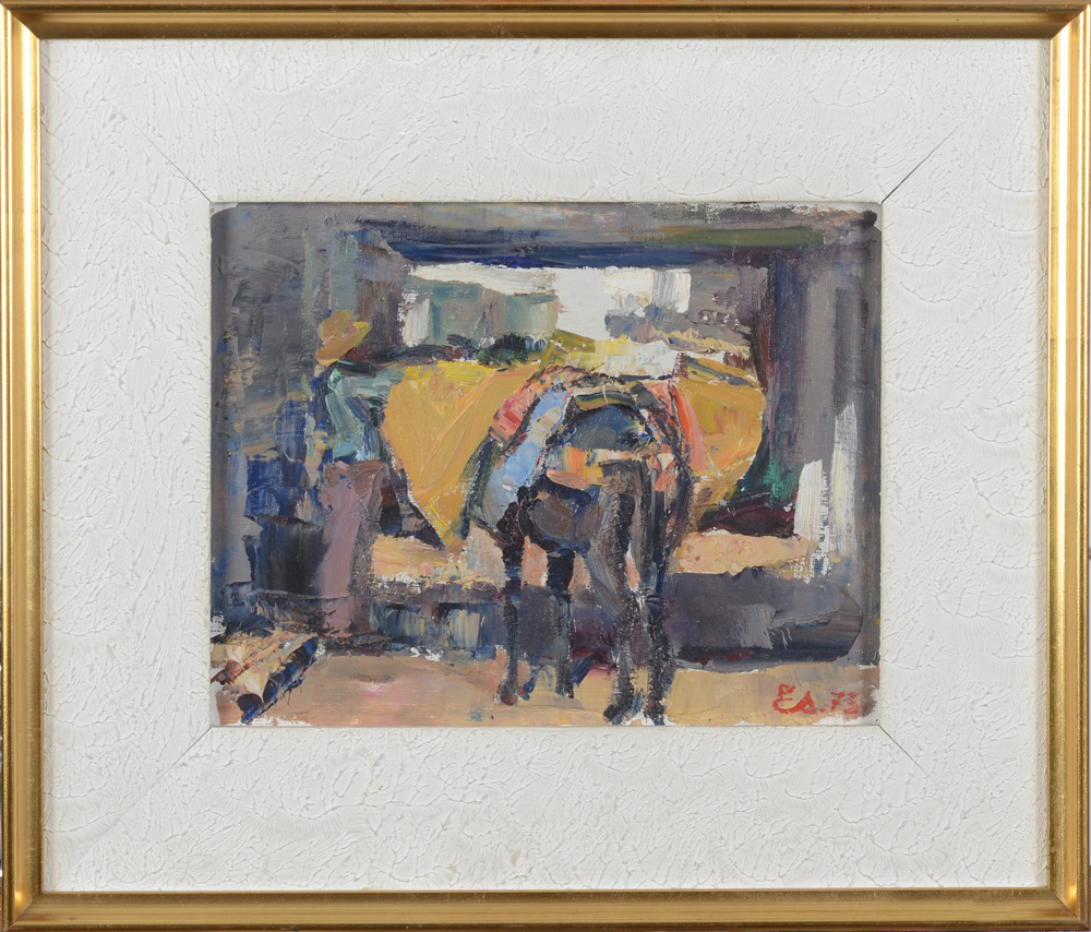 Georges Steel — the painting in its original frame