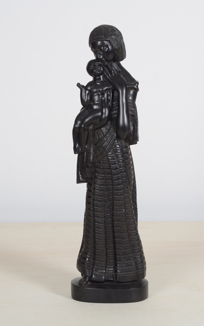 Karel Aubroeck Mother & Child — 1 of a series of 6 sculptures on this theme in wood