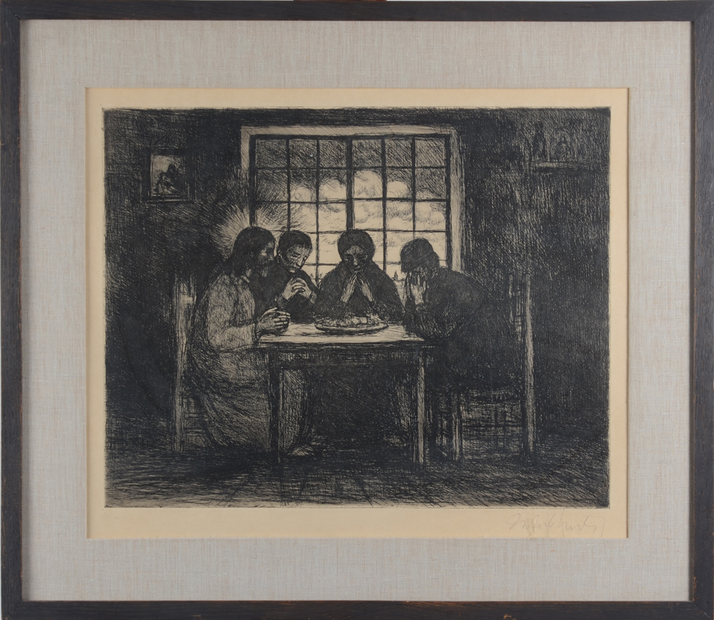 Jakob Smits — The etching in the original frame