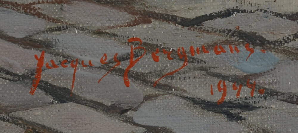 Jacques Bergmans — Signature of the artist and date bottom right