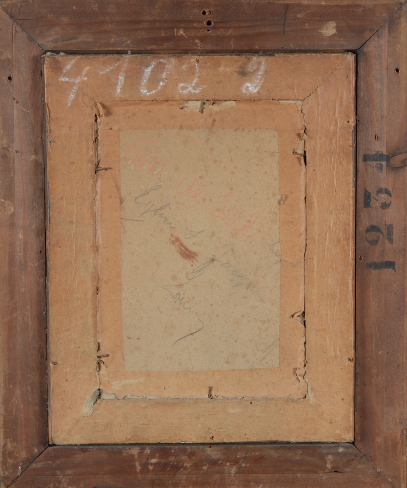 Alfred Delaunois — Back of the painting