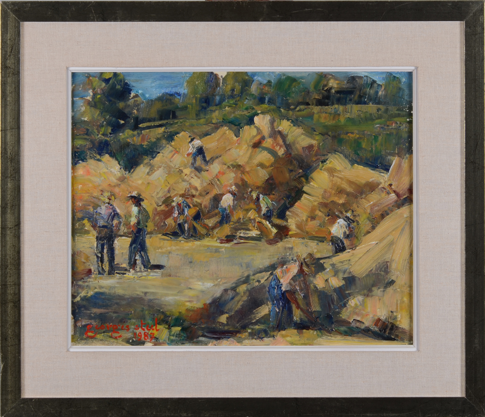 Georges Steel — The painting in its frame