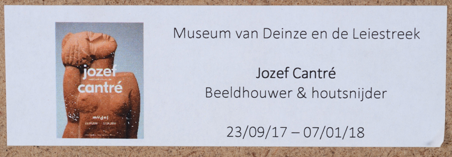 Gustave De Smet — Exhibition label at the back of the frame