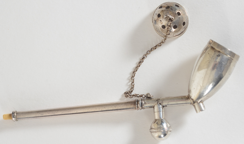 Jacques Cupper, a silver pipe, made between 1809-1819 in Paris — Pipe en argent massif et autres matériaux, Paris, 1809-1819