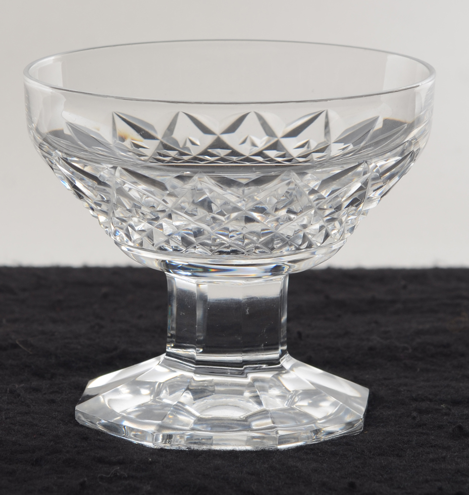 Val Saint-Lambert rare Liceo model — coupe à champagne de style art deco, en cristal taillé
