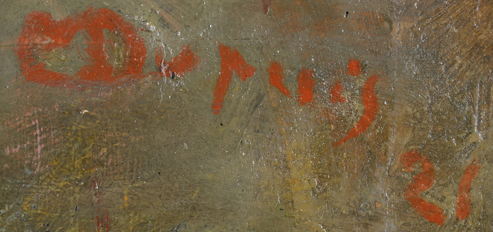 Maurice Dupuis — Signature of the artist and date, top right