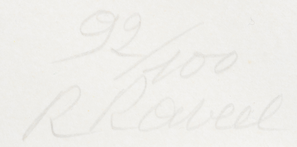 Roger Raveel Striped man in striped space, 1978 — Signature of the artist and justification in pencil, bottom right