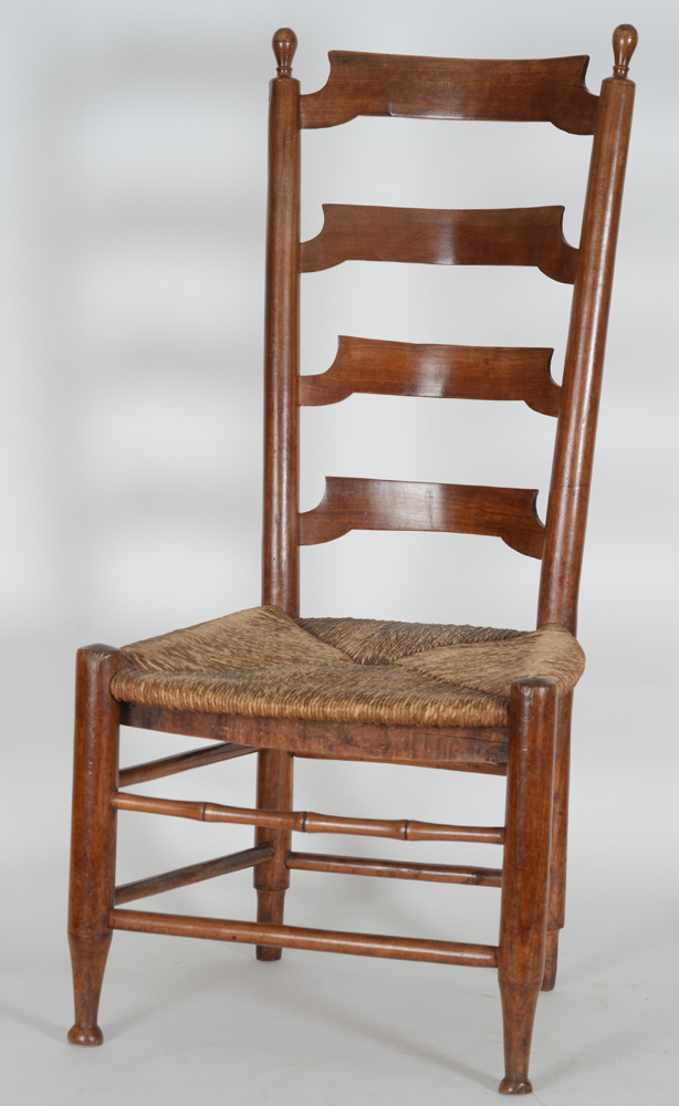 A small vernacular smokers chair, 19th century — chaise de fumeur, 19ième, art populaire