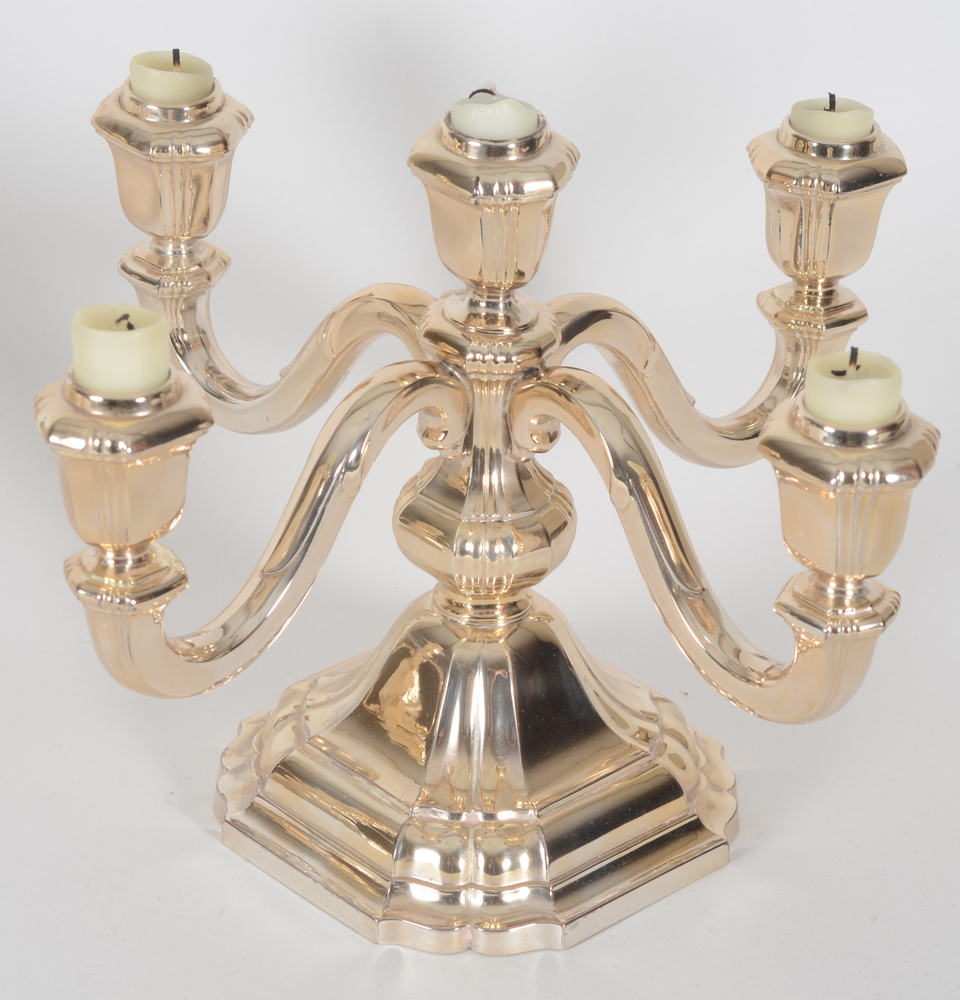 Jakob Grimminger for Altenloh Bruxelles — Detail of one candlestick