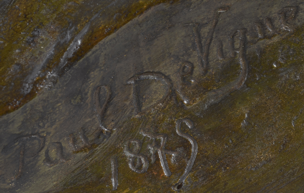 Paul De Vigne — Signature of the artist and date, bottom right