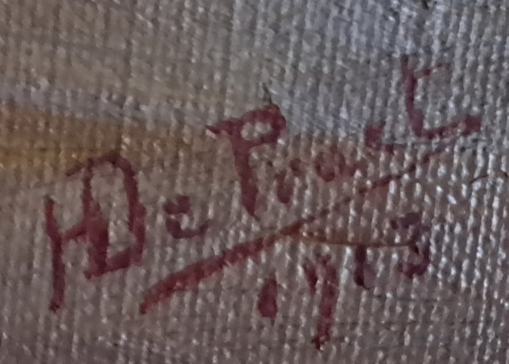 Hector De Praet — Signature of the artist bottom right