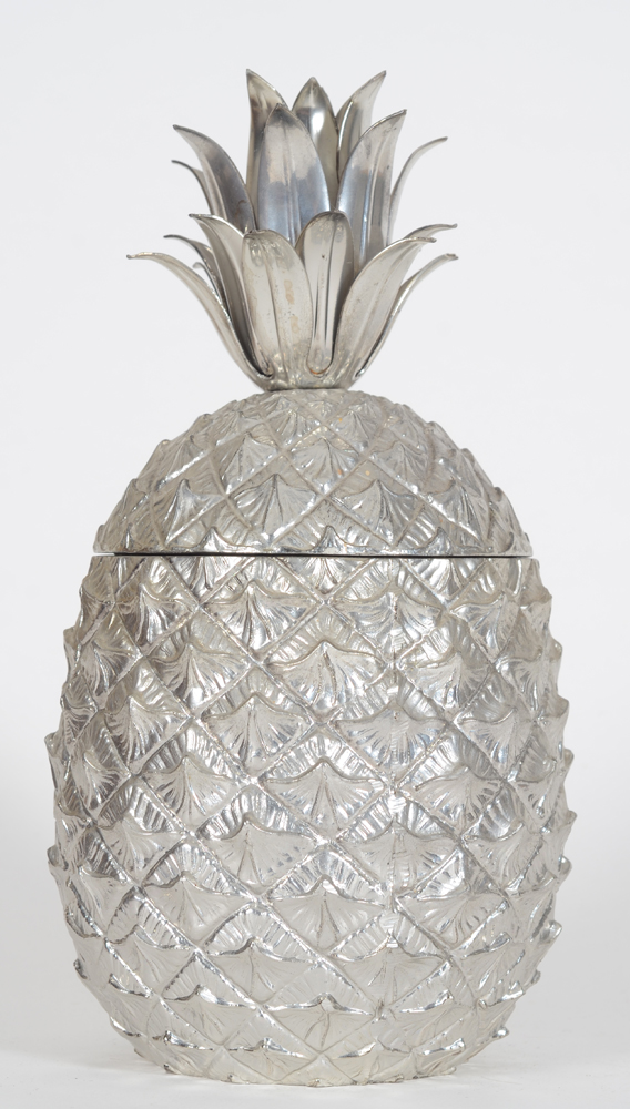 Mauro Manetti (design), a pineapple ice bucket, 2nd half of the XXth century — View from the front