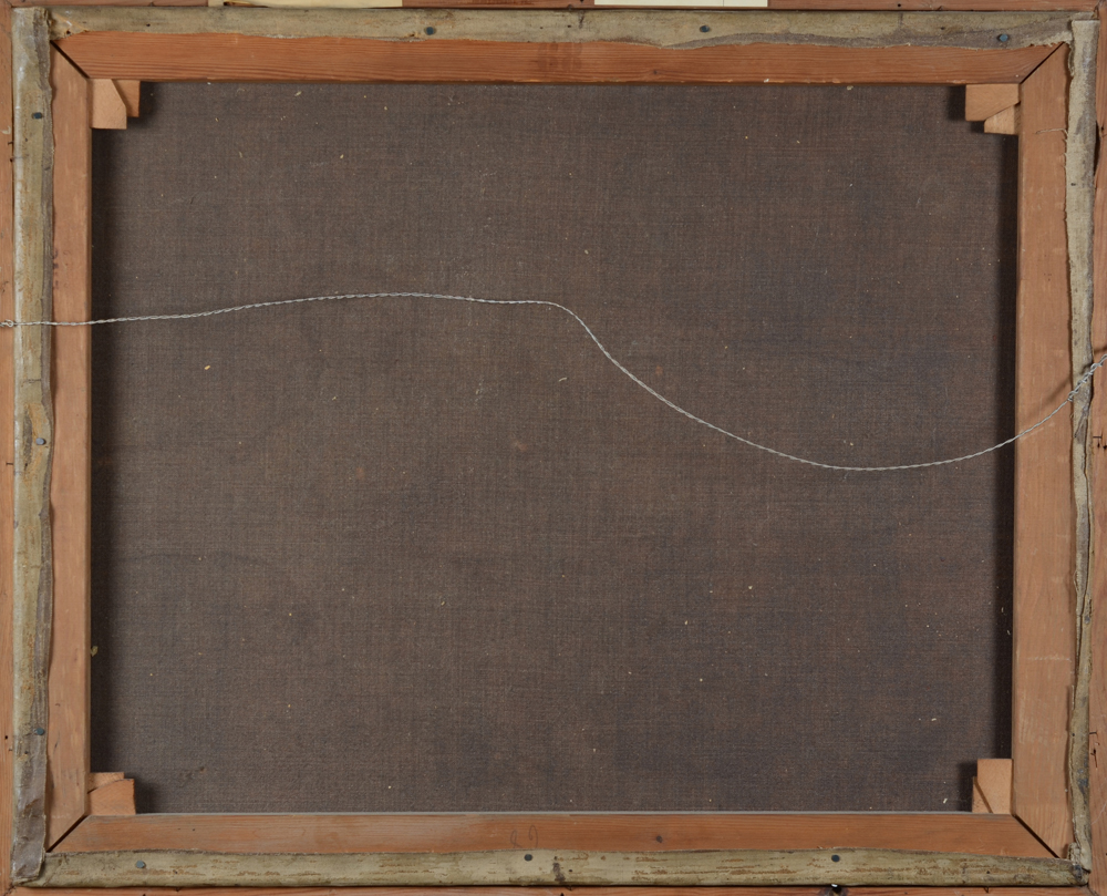 Albert Servaes — Back of the relined canvas