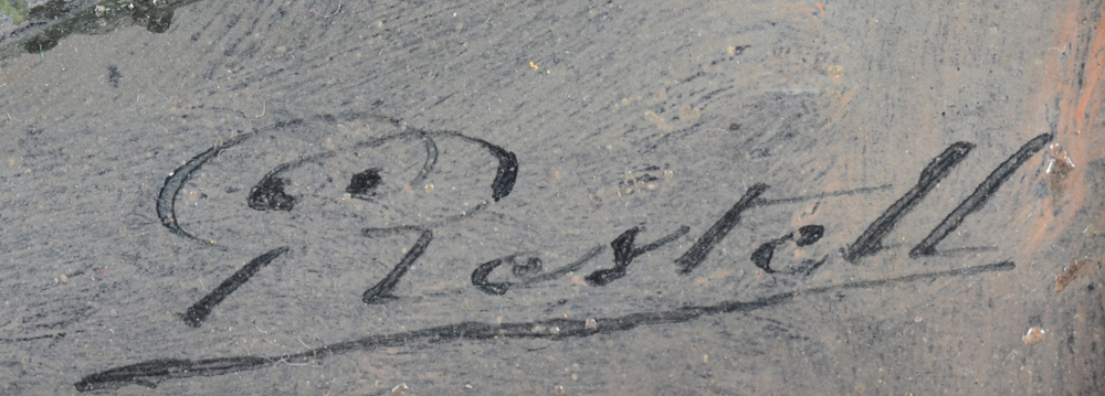 Restell_Gaston_Laurent_view_of_the_coupure_signature — <p>Signature of the artist, bottom right</p>