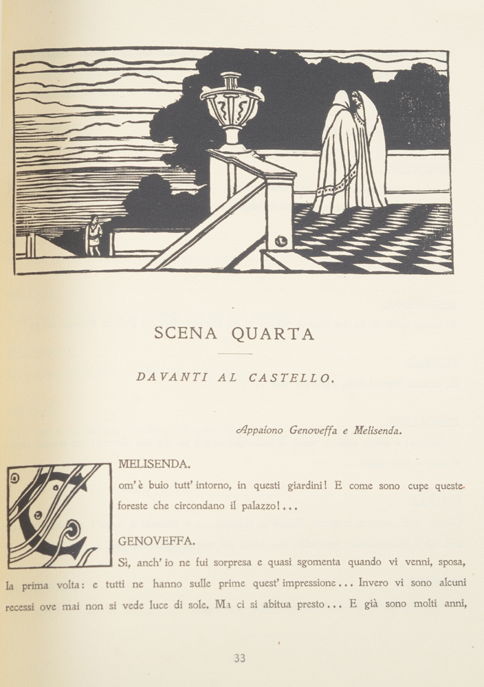 Maurice Maeterlinck (1862-1949) and Charles Doudelet (1861-1938), Pelleas e Melisenda — Sample page
