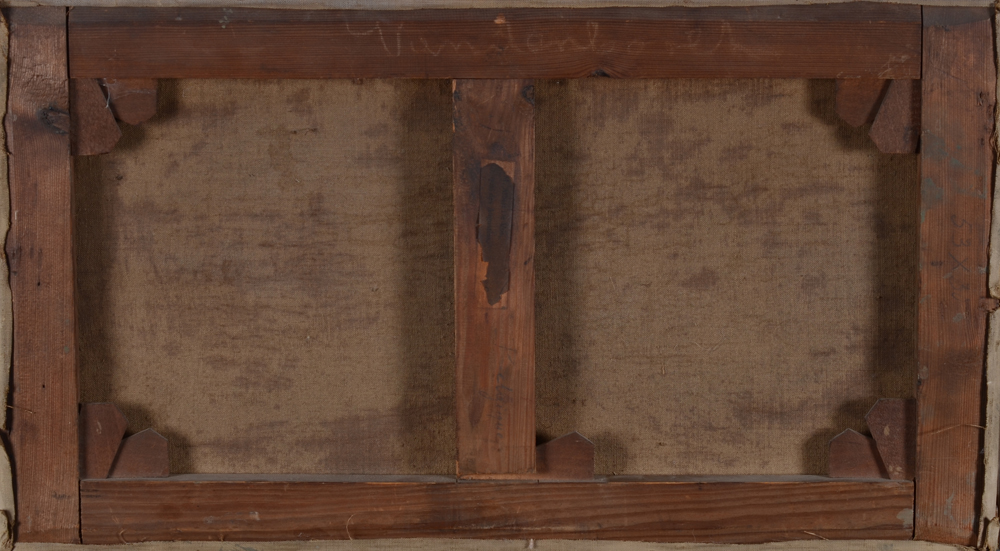 Albert Isidore De Vos  — Back of the canvas