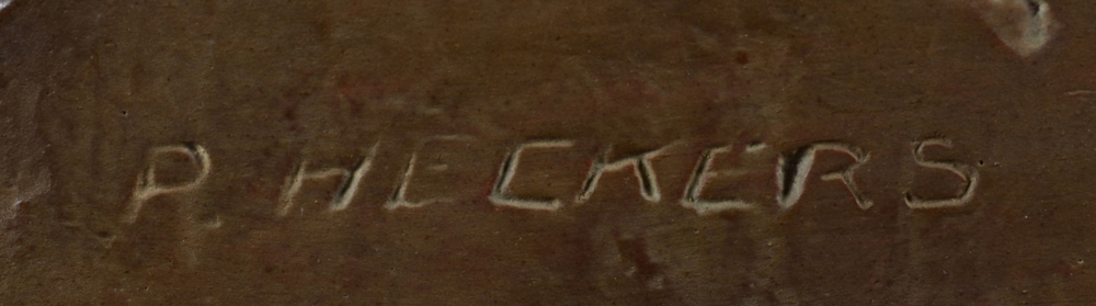 Piet Heckers — Signature of the artist at the side