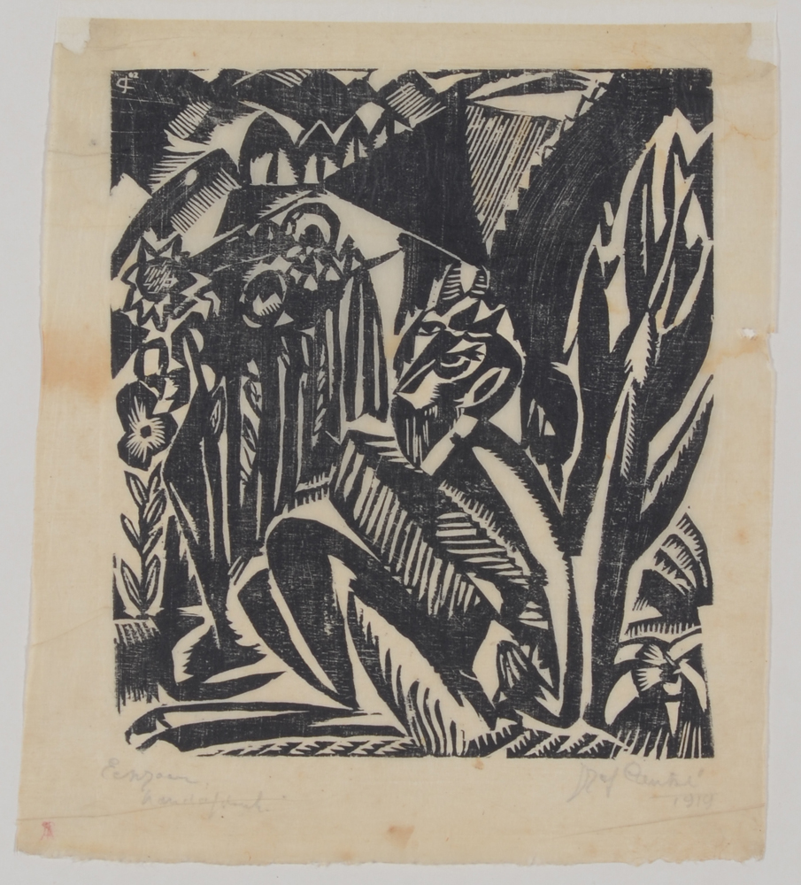 Jozef Cantré — the woodcut without passe-partout